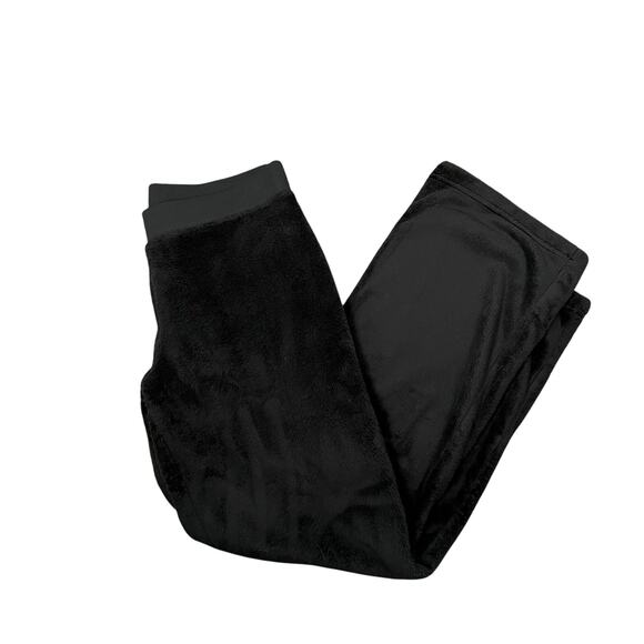 The North Face Sweatpants Black Osito Fleece Pull On Lounge Plush Women's Medium - Picture 1 of 10